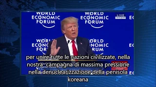 Trump [FULL SPEECH ITA] al World Economic Forum di Davos 1/26/2018