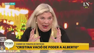 Elisa Carrió rompió el silencio: "Cristina ha vaciado de poder a Alberto Fernández"