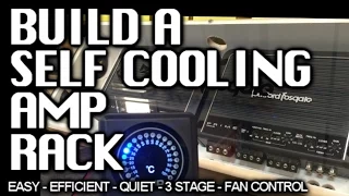 How to Build a COOL Amp Rack (easy) Temperature Monitor - 3 stage Fan Cooled