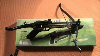 Cobra pistol crossbow shooting and review - so much fun!