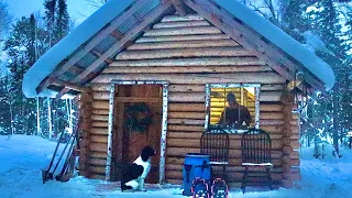 Winter Life In A Remote Off Grid Log Cabin: Silence, Snow, Solitude
