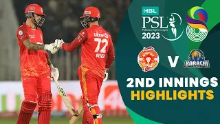 2nd Innings Highlights | Islamabad United vs Karachi Kings | Match 19 | HBL PSL 8 | MI2T