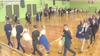 Bal Gimnazjalny 2017 - Polonez i Belgijka w Gimnazjum nr 4 w  Elblągu