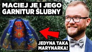 Maciej je i jego niezwykły garnitur ślubny szyty na miarę! Jak się ubrać na ślub i wesele? PORADNIK