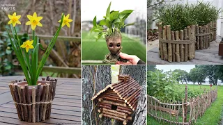 34+ Cheap And Easy DIY Home And Garden Projects Using Sticks And Twigs | DIY Gardening