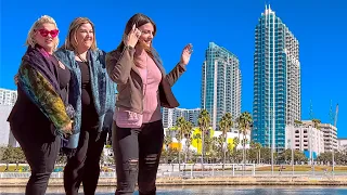 Tampa Florida 4K Downtown Walking Tour. Feb 2024