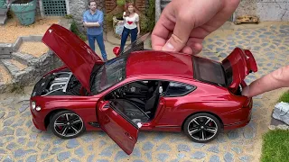 1:18 Bentley Continental GT 2018, Candy red - Norev [Unboxing]