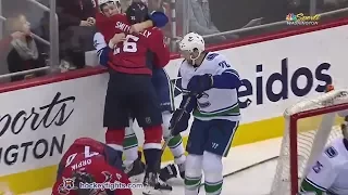 Ben Hutton vs Devante Smith-Pelly Jan 9, 2018