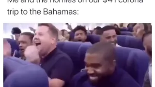 Quarantine Content: James Corden and Kanye Choir on the Plane