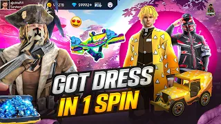 I GOT DEMON SLAYER BUNDLE!! NEW EVENT DIAMOND SPIN | GARENA FREE FIRE