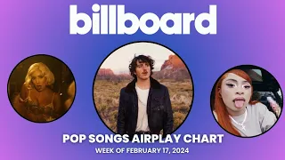 Billboard Pop Songs Airplay Top 40 | Week Of February 17, 2024