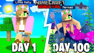 I Survived 100 DAYS as a MERMAID in Minecraft ... Here's What Happened
