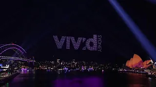 LIVE: Written In The Stars drone show at #vividsydney 🌟