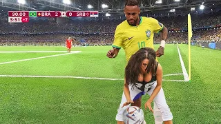 Das machte Neymar mit den weiblichen Fans, die das Spielfeld betraten. Alle waren schockiert!!!