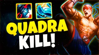 DEI QUADRA DE LEE SIN, ESSA BUILD É ROUBADA (Gameplay explicativa) | League of legends