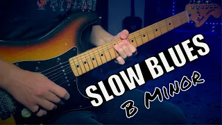 Super Slow Blues Jam | Sexy Guitar Backing Track - B Minor