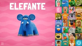 Los animales enseñan el alfabeto. Plastilina ALFABETO. Plasticine ALPHABET Best Apps By Talking ABC