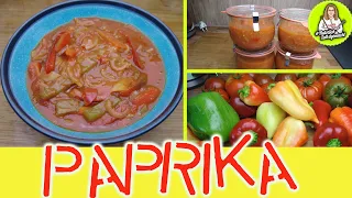 Paprika Soße nach Balkan Art - Ernte für den Winter einkochen - Haltbar ohne Kühlung