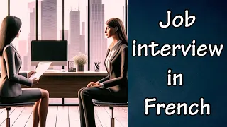 Mock job interview in French (sample questions and answers with English subtitles)