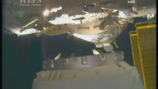 Dragon Capture by ISS robot arm CRS-10 2 23 2017 SpaceX