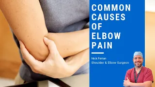 What are the common causes of elbow pain?