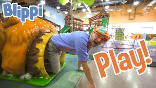 Blippi at the Indoor Playground to Learn Colors & Numbers | Educational Videos for Toddlers