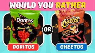 Would You Rather…? Junk Food 🍟🍔 Mastre Quiz