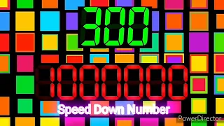 JCTG 300 Seconds (5 Minutes) Countdown (Speed Down Number from 1,000,000 to 1) - Remix Mario Party 6