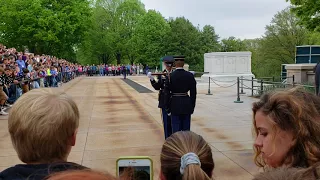 Tomb of the Unknown Soldier Changing of the Guard 2018 Louisa East Safety Patrol Trip