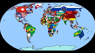 Flag Map Speedart - Alternate Map of the World