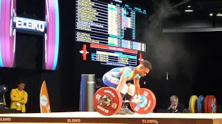 IWF Anaheim 2017 Francisco Antonio Mosquera Valencia Snatch 130 kg Men 62 kg
