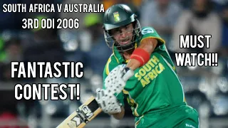 Greatest ODI Series Ever! | South Africa V Australia | 3rd ODI 2006 | Complete Highlights