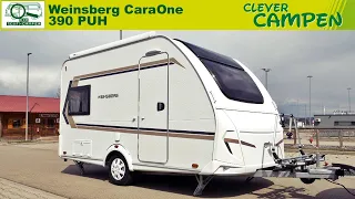 Weinsberg CaraOne 390 PUH (2021) - Was kann der kleine Hubbett-Caravan? Review/Test - Clever Campen