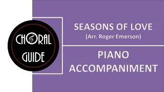 Seasons of Love - PIANO ACCOMPANIMENT