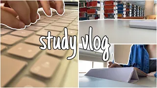 study vlog 🌻 starting a new quarter, first assignments, attending lectures and taking notes
