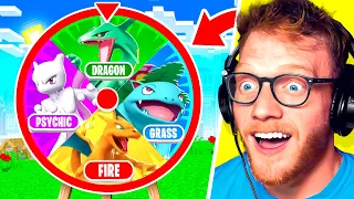 WHEEL DECIDES Which Type Of POKEMON We CATCH!