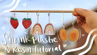 🍓Shrink Plastic & Resin Easy Tutorial 🍓+ TIPS