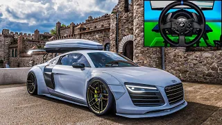 Audi R8 V10 Plus (Liberty Walk WideBody) - Forza Horizon 5 | Thrustmaster T300RS GT | Gameplay 4K