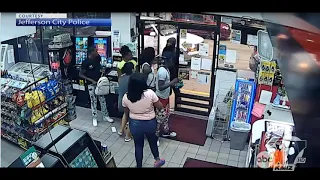 Surveillance video of Jefferson City gas station shooting