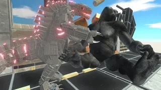 Godzilla & Kong VS Mutos,Mechagodzilla,Space godzilla - Animal Revolt Battle Simulator