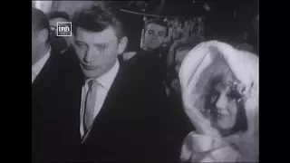 Le mariage de Johnny Hallyday et Sylvie Vartan en 1965 dans l'Oise