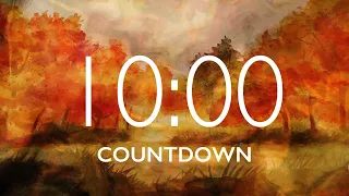 10 Minute Fall Leaves Timer with Relaxing Music and Alarm 🎵⏰