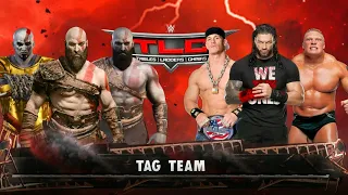 Can 3 Kratos Defeat Roman Reigns John Cena & Brock Lensar WWE 2K22