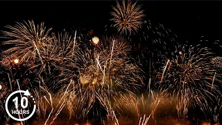 10 HOUR FIREWORKS SOUNDS - VIDEO & AUDIO - BEAUTIFULL SHOW - FOR CATS AND DOGS