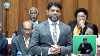 Fijian Attorney-General updates Parliament on the launch of National Climate Finance Strategy