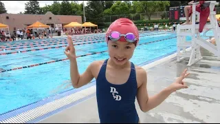 2018 Tiger Swim Meet – Girls – 10& under 50 back – Elise (8 years old)