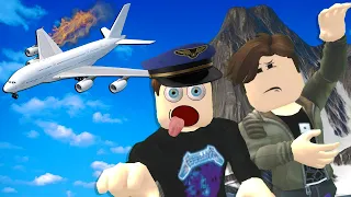 Spycakes & I Crashed Our Plane Into a Mountain! (Roblox Survive a Plane Crash)