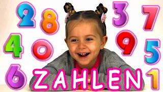 zahlen lernen für kinder deutsch Learning german numbers - Almanca sayılar -  0 1 2 3 4 5 6 7 8 9 10