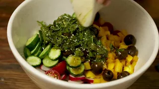 Salada Fattoush com Zaatar