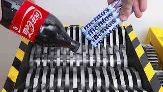 Shredding Cola and Mentos! | Shredding ASMR Compilation | CRAZY EXPERIMENT CHANNEL